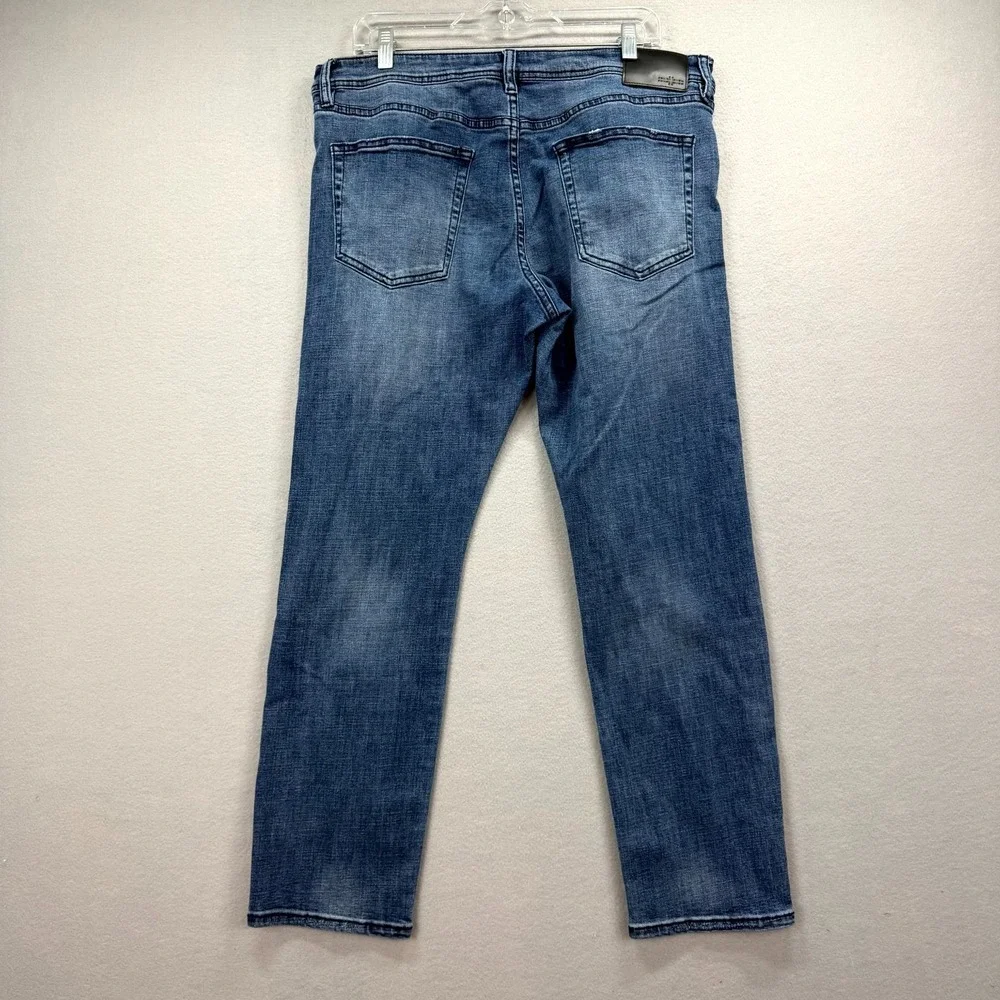 Liverpool Jeans Mens 36x30 Blue Denim‎ Pants Casual Modern Straight Workwear